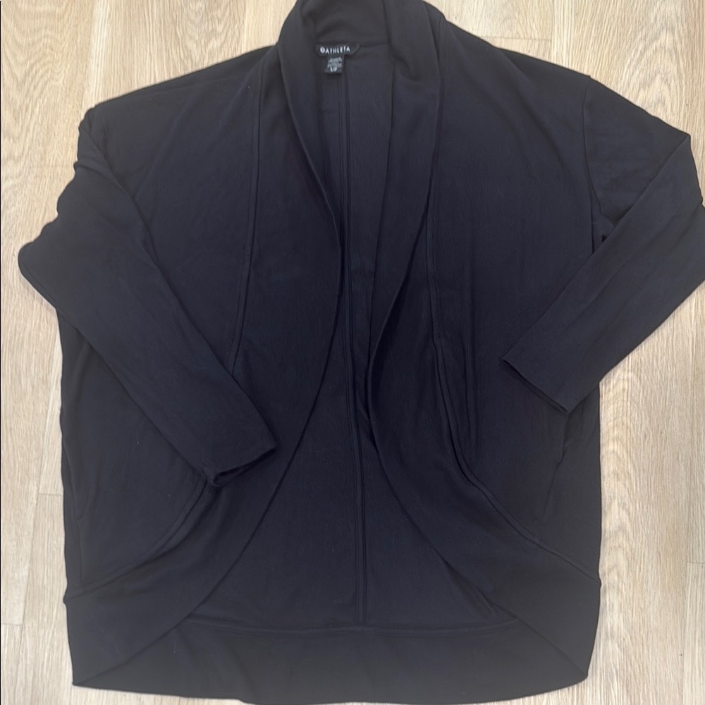 Athleta Charcoal Open Cardigan